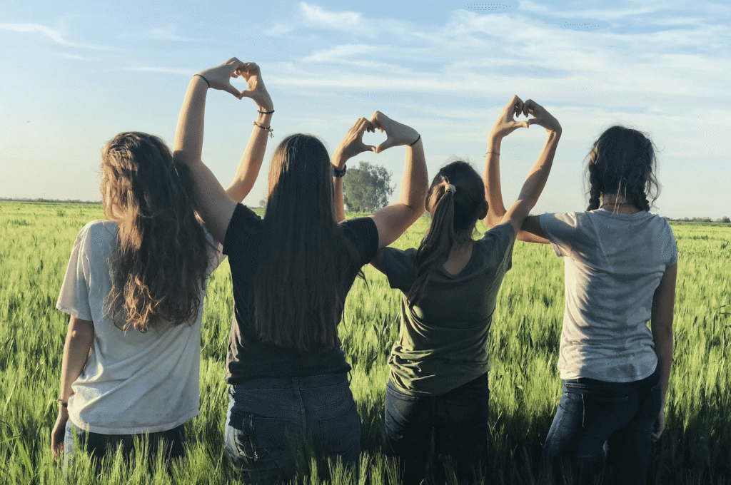 Teens supporting eachother